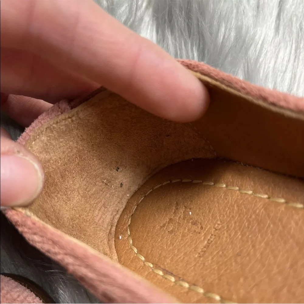 Frye Carson Ballet Flats Rosewood Suede Size 7.5 M